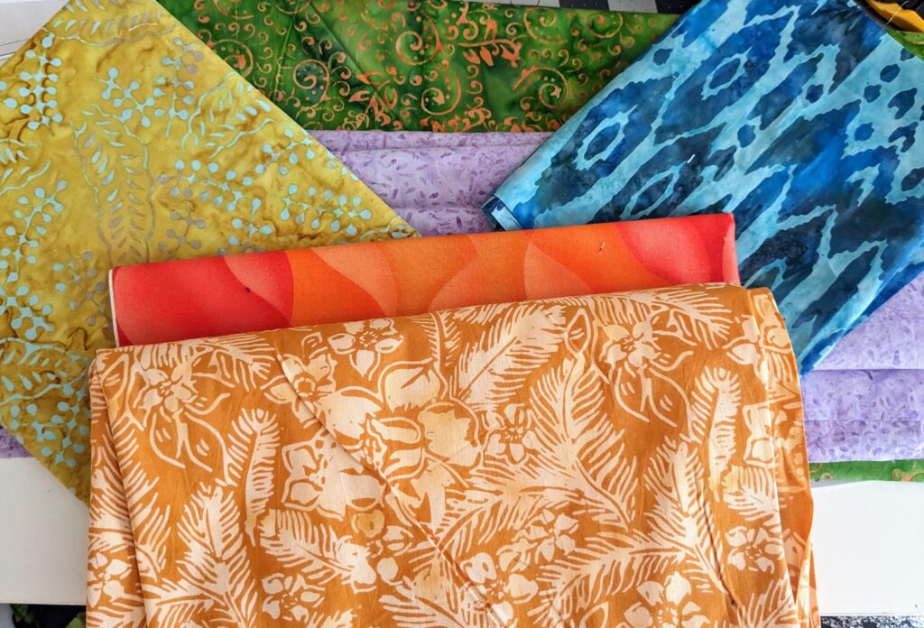 My fabric choices for the Oceanside pattern.