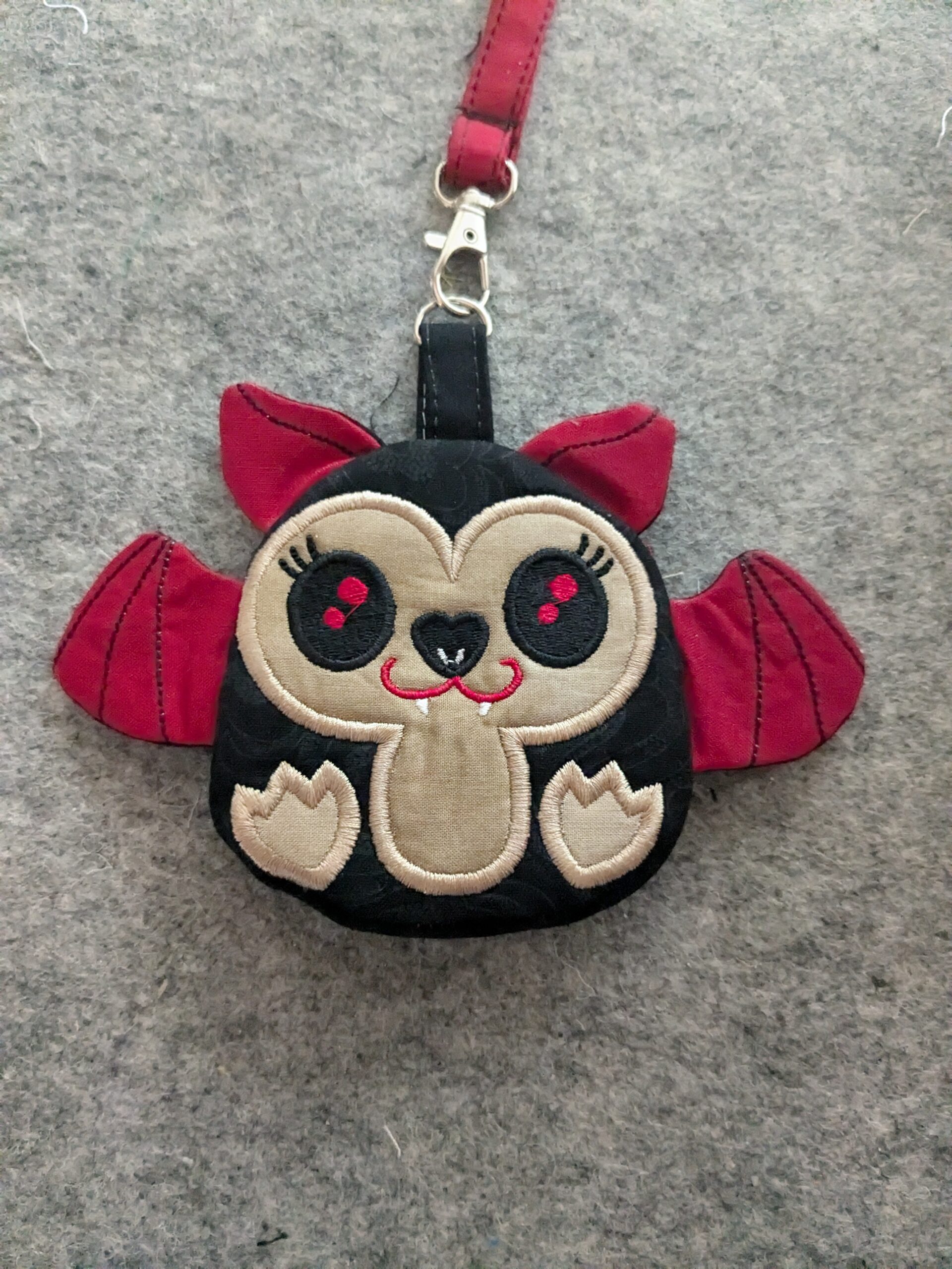 Vampire Bat Zipper Purse