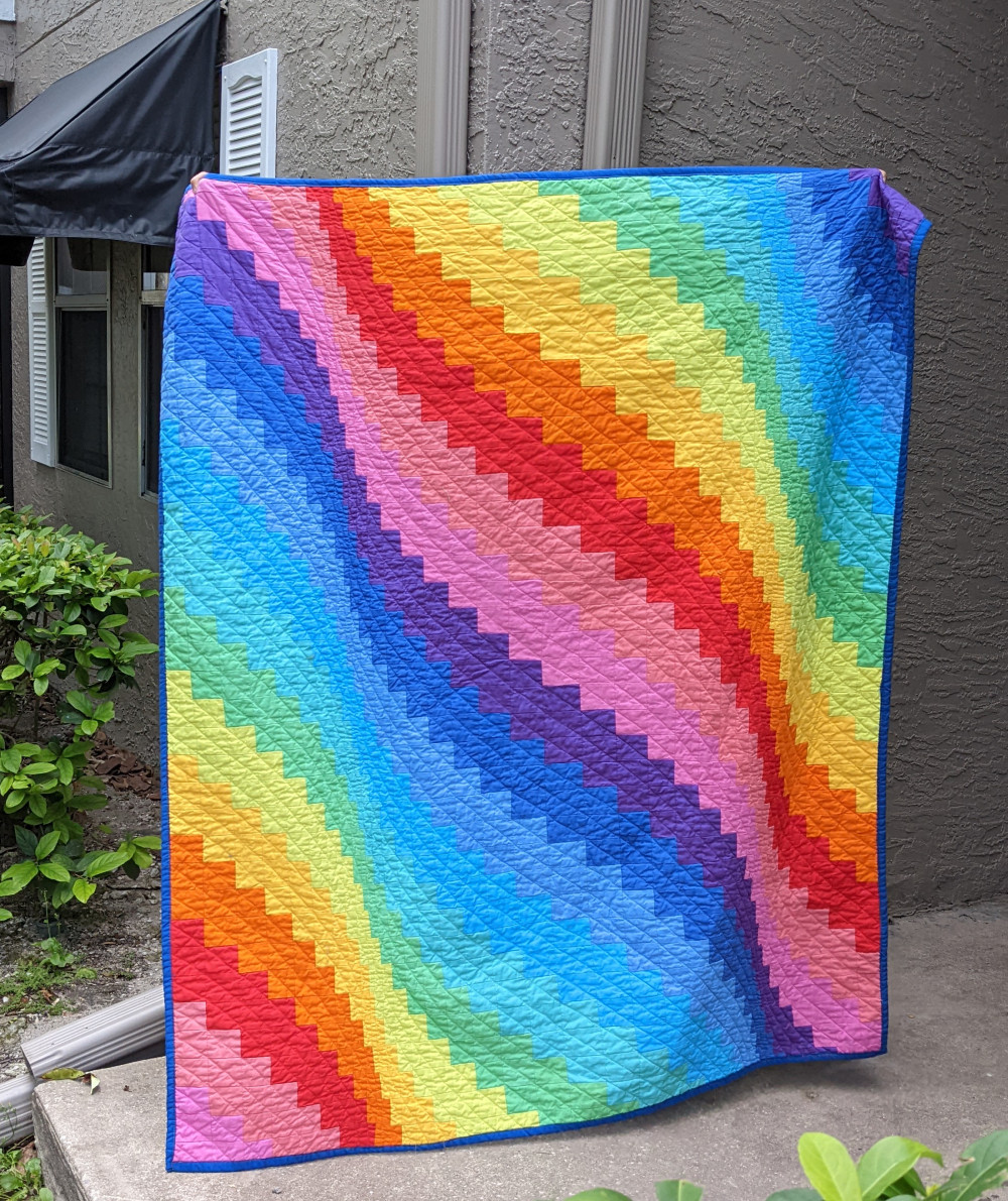 Rainbow Bargello Quilt
